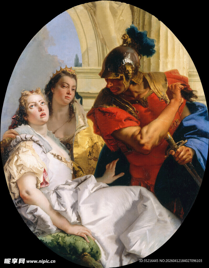 古典油画中的人物场景