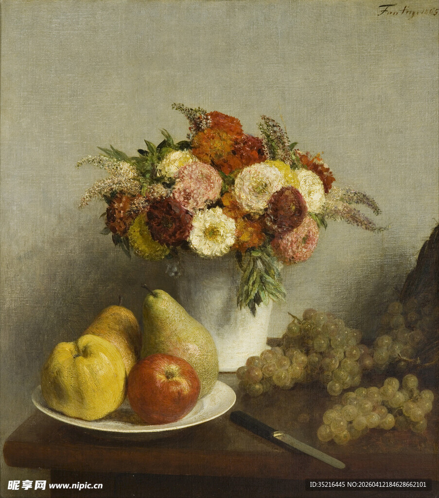 静物花卉蔬果油画作品