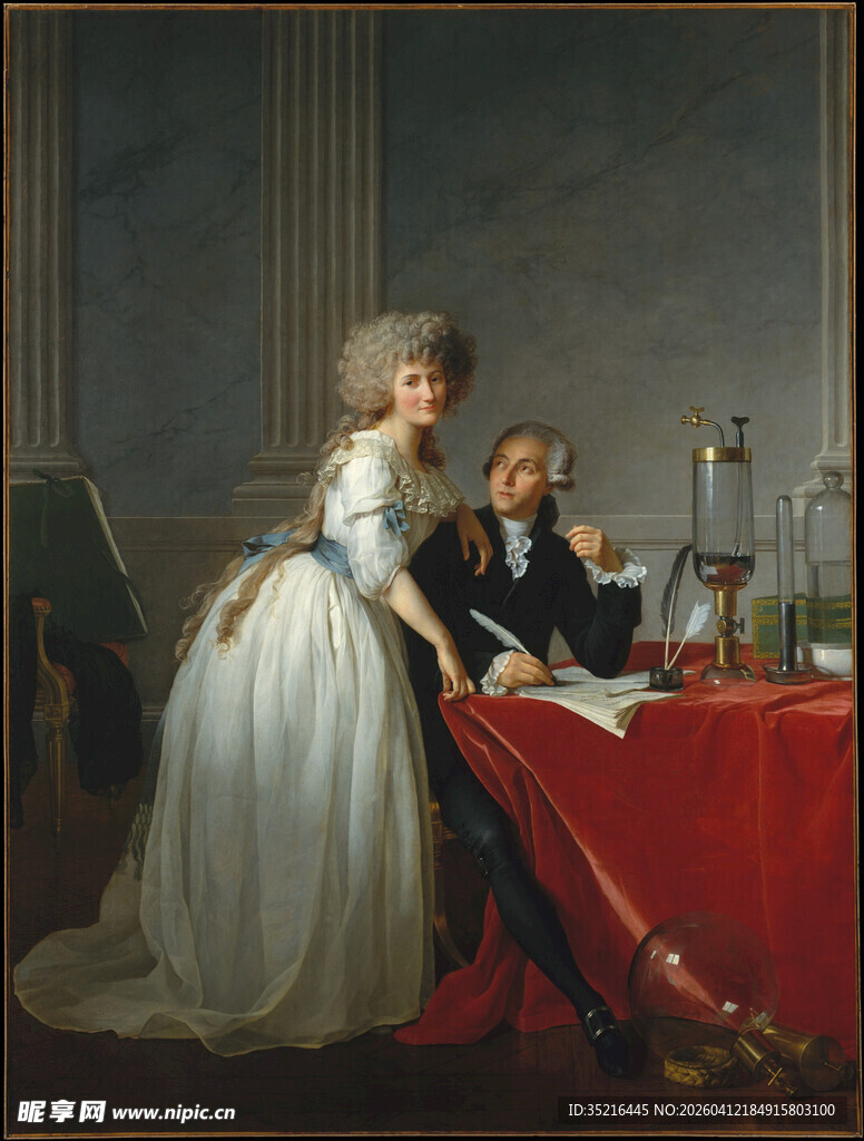 古典服饰人物场景画作