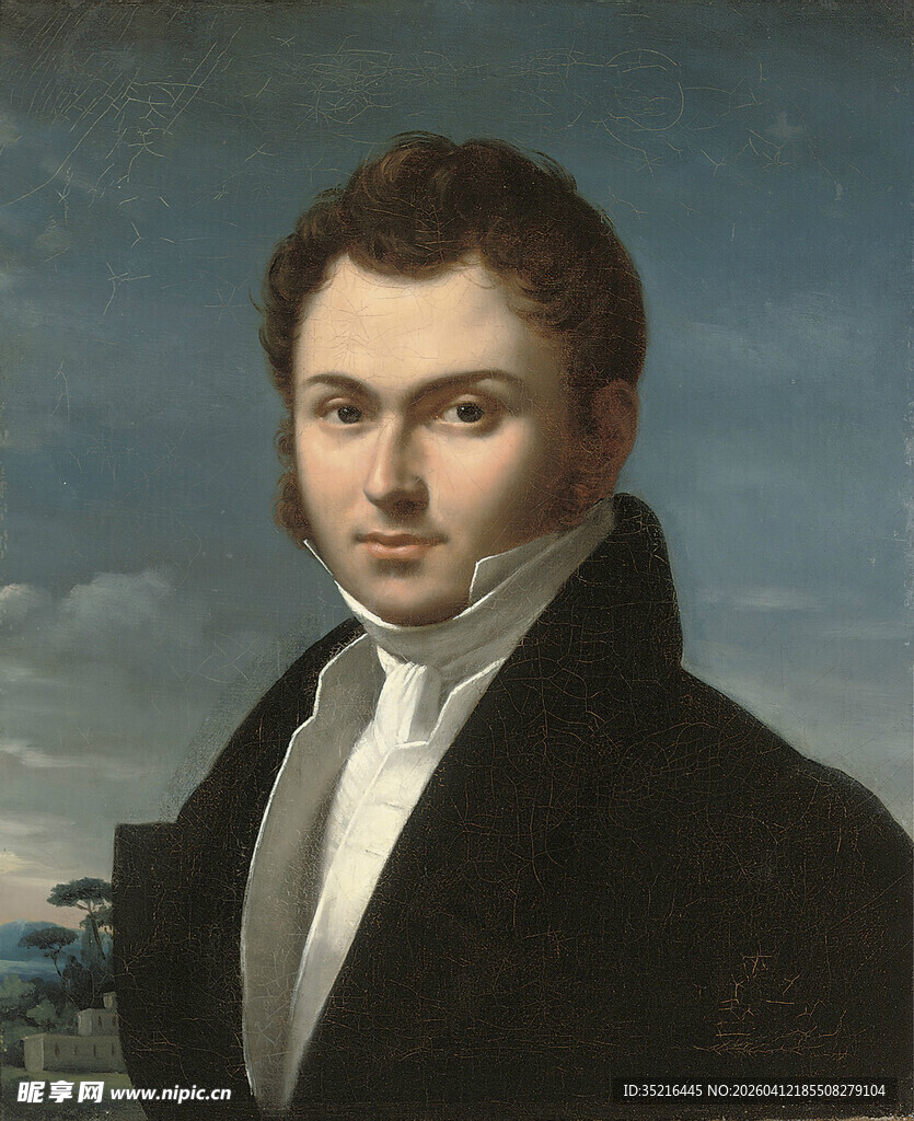 男士古典肖像画