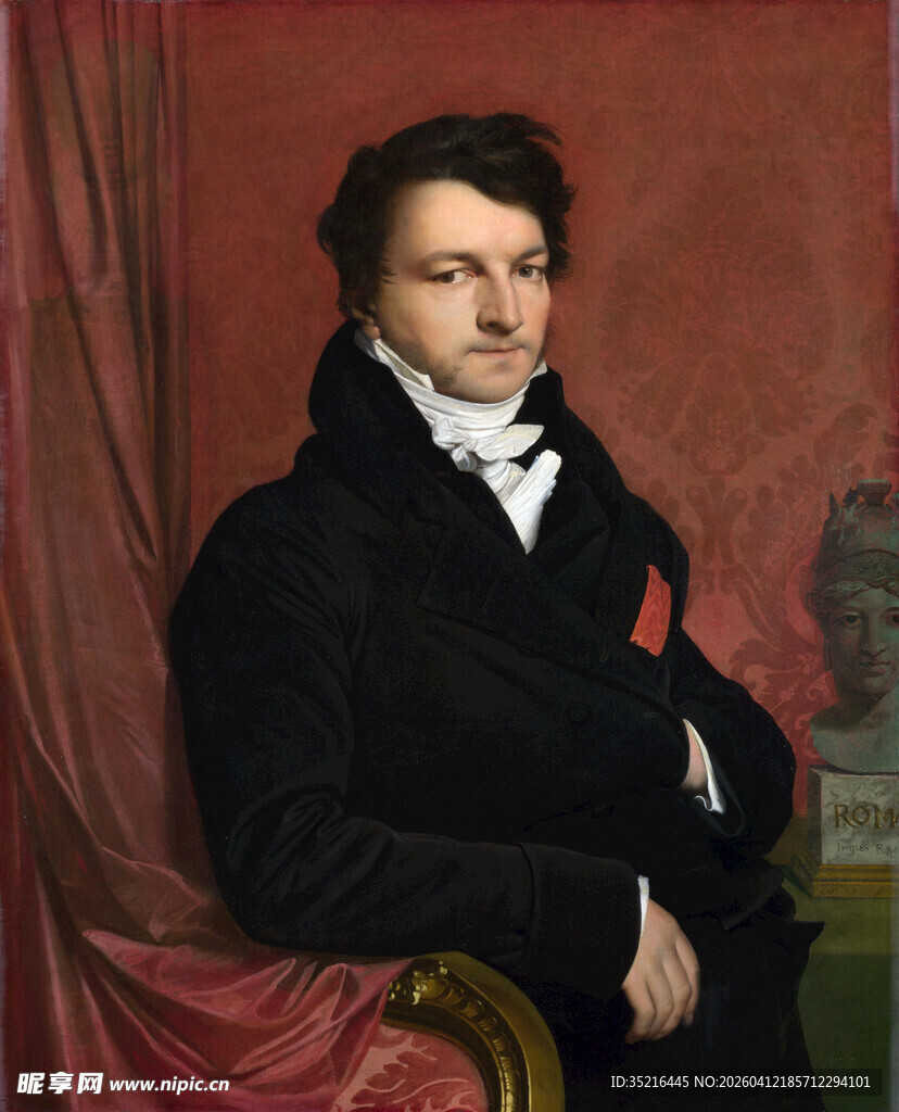 身着正装的男士肖像