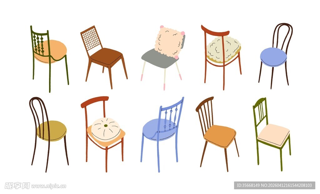 卡通餐椅合集