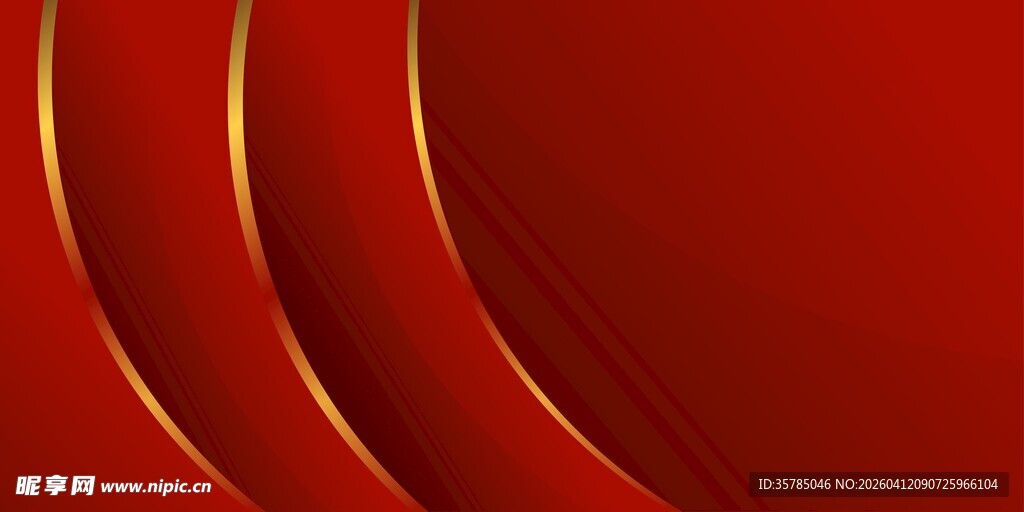红金弧形背景