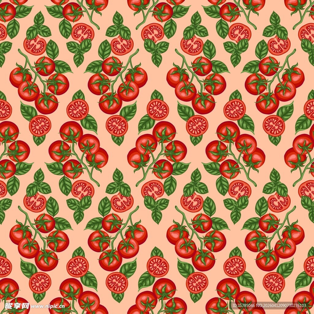 番茄背景图案