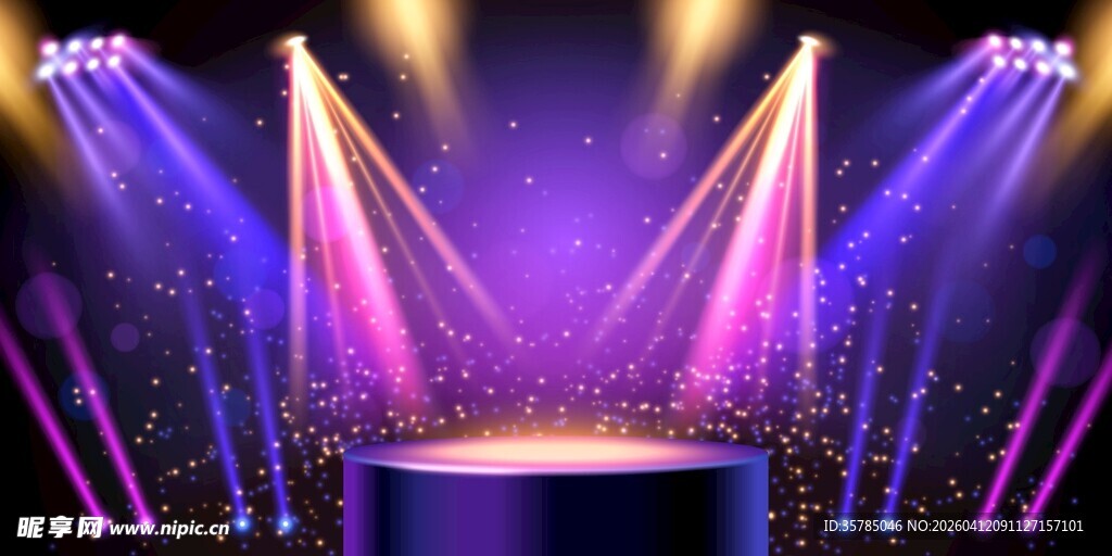 舞台灯光背景