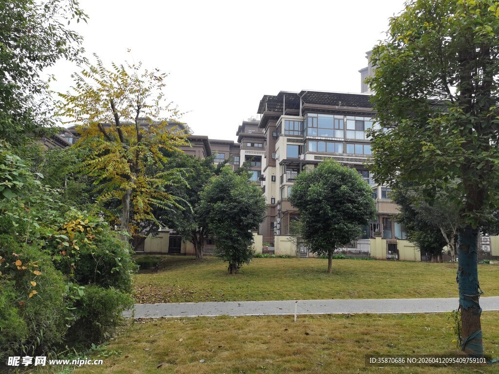 宁静雅致的小区园林景观