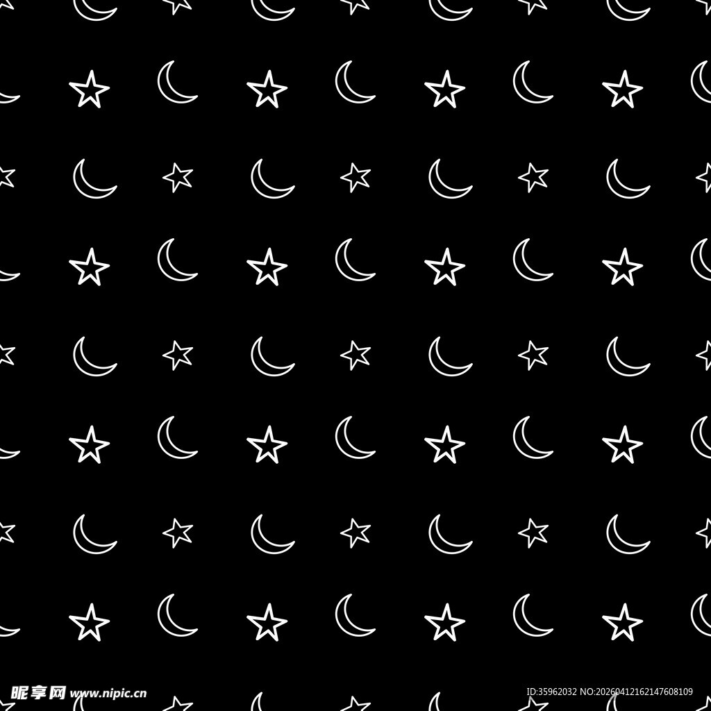星月图案背景