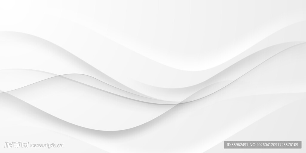 白色波浪背景