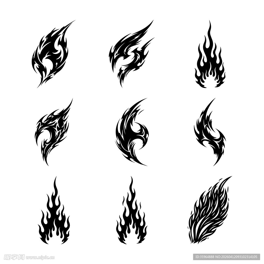 火焰纹身图案