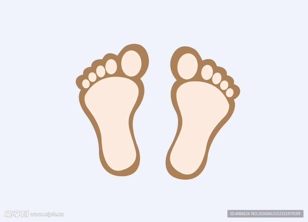 黄色肉色小脚丫