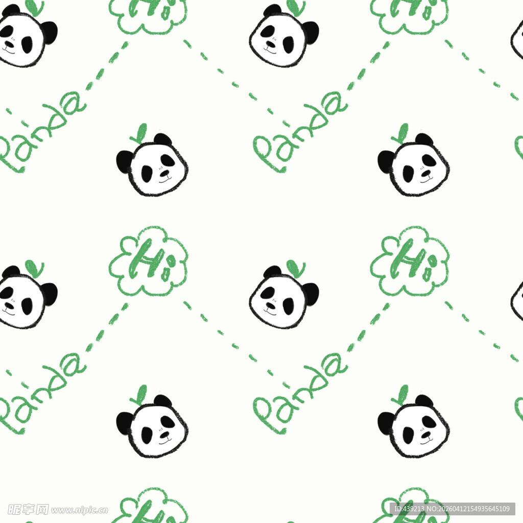熊猫图案背景