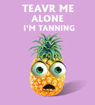 菠萝表情 别打扰我晒日光浴