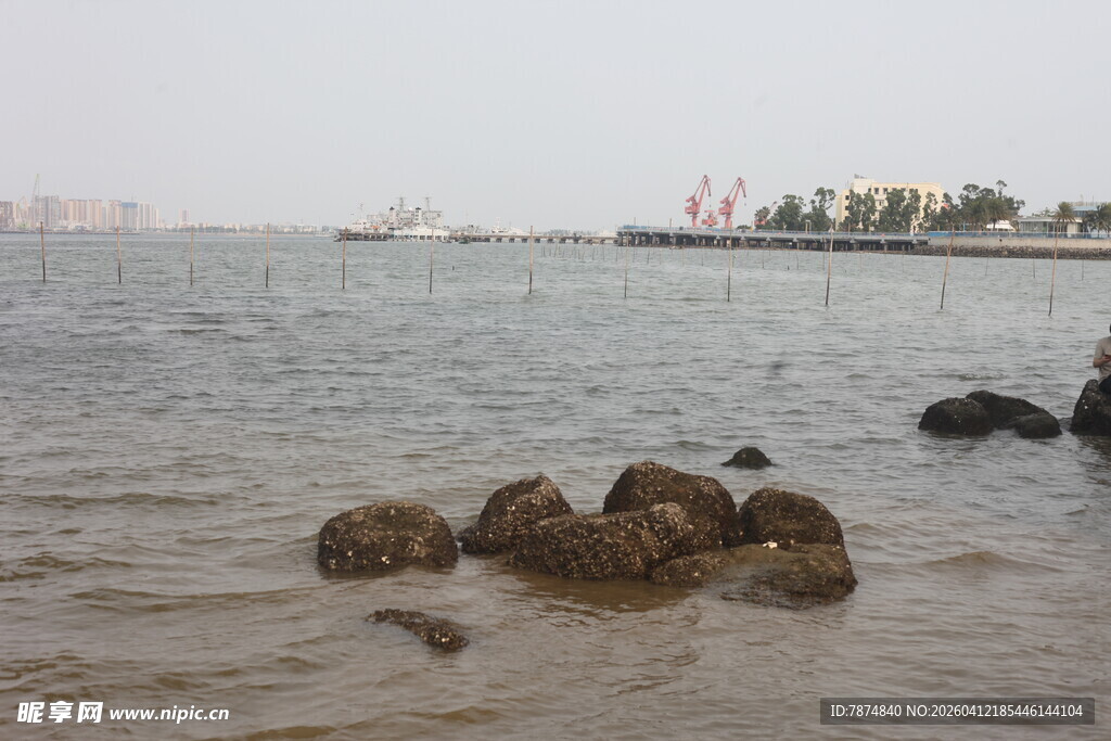 湛江海边礁石景观