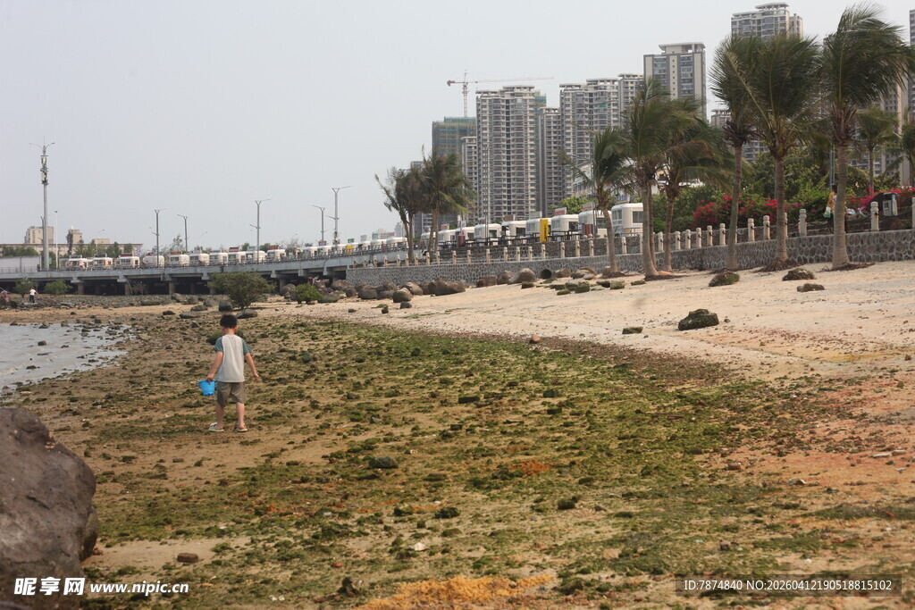湛江海滨沙滩景象