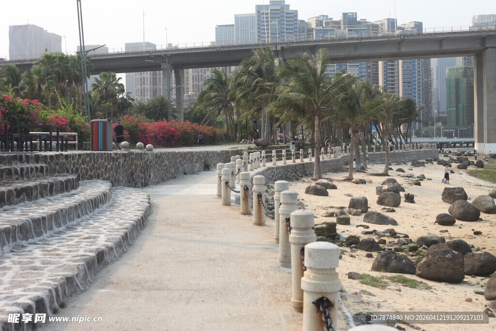 湛江城市河畔景观步道