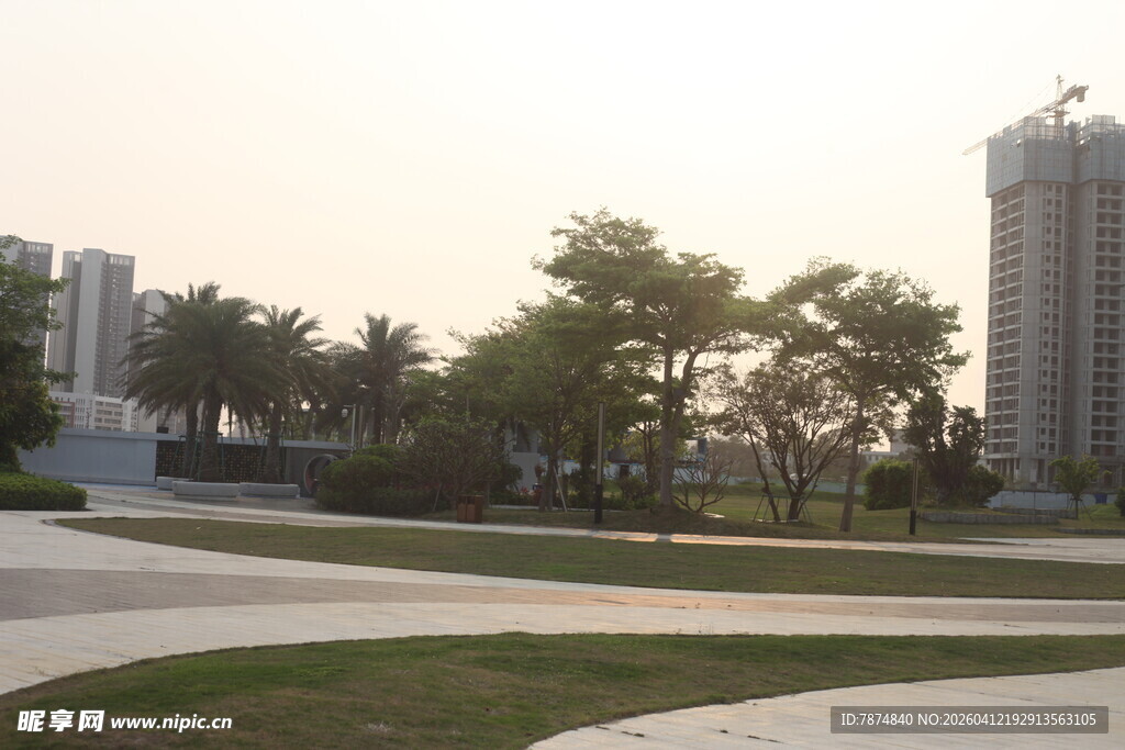 湛江城市公园的宁静景致
