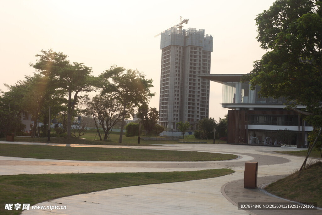 湛江城市公园傍晚景致