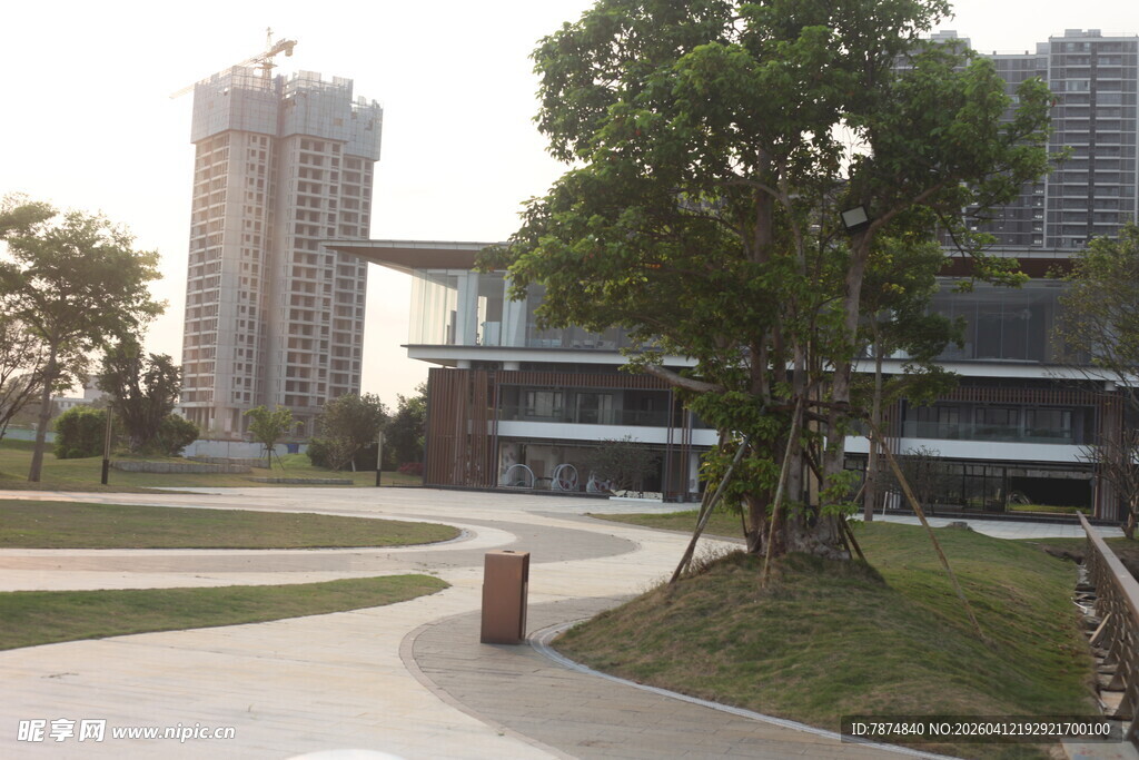 湛江城市公园休闲景观一角