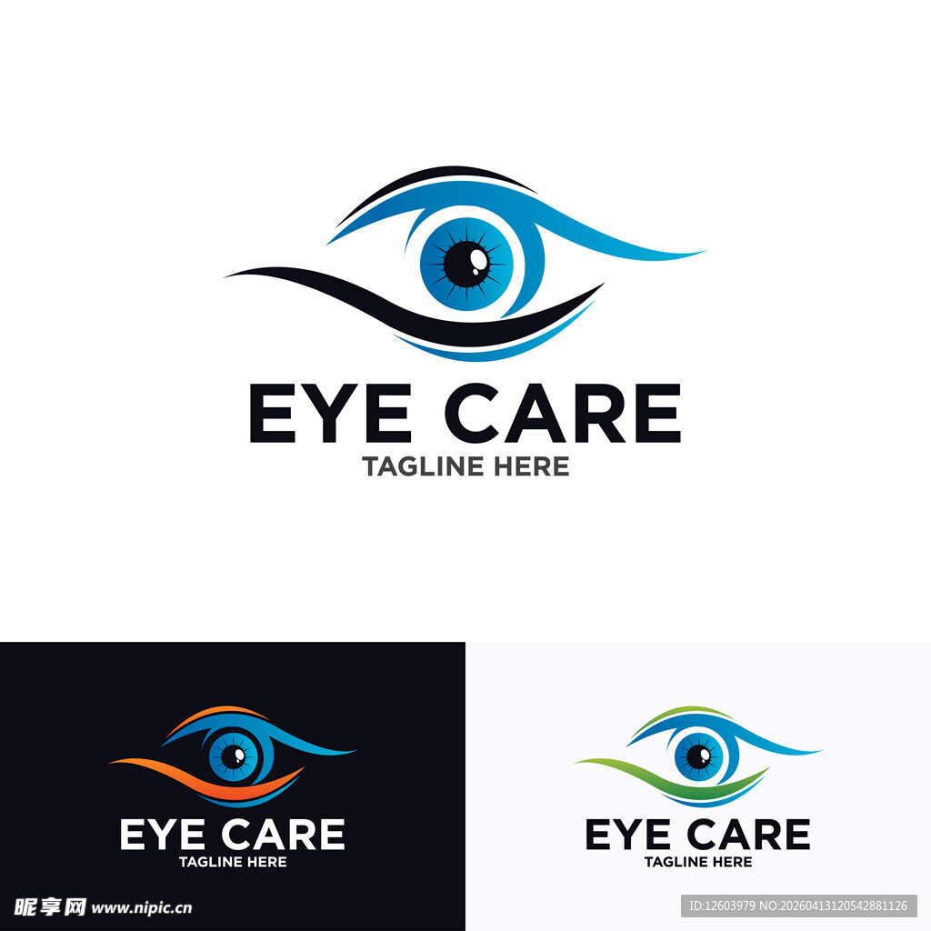 眼部护理标志设计