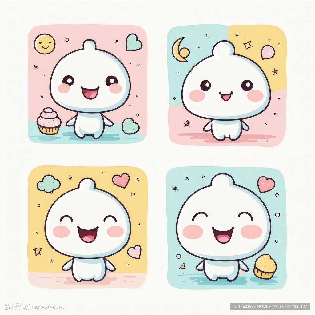 可爱萌趣卡通小兔表情包