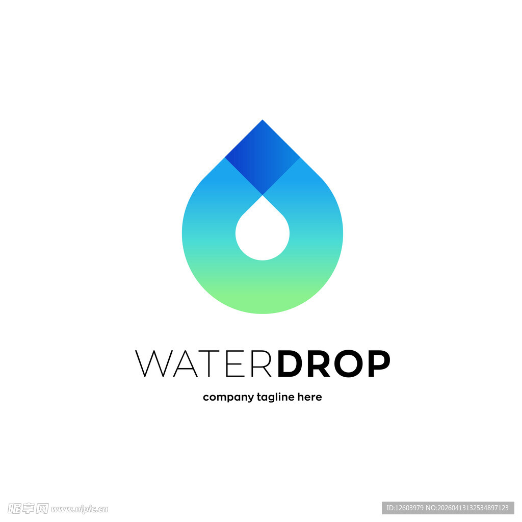 水滴标志设计