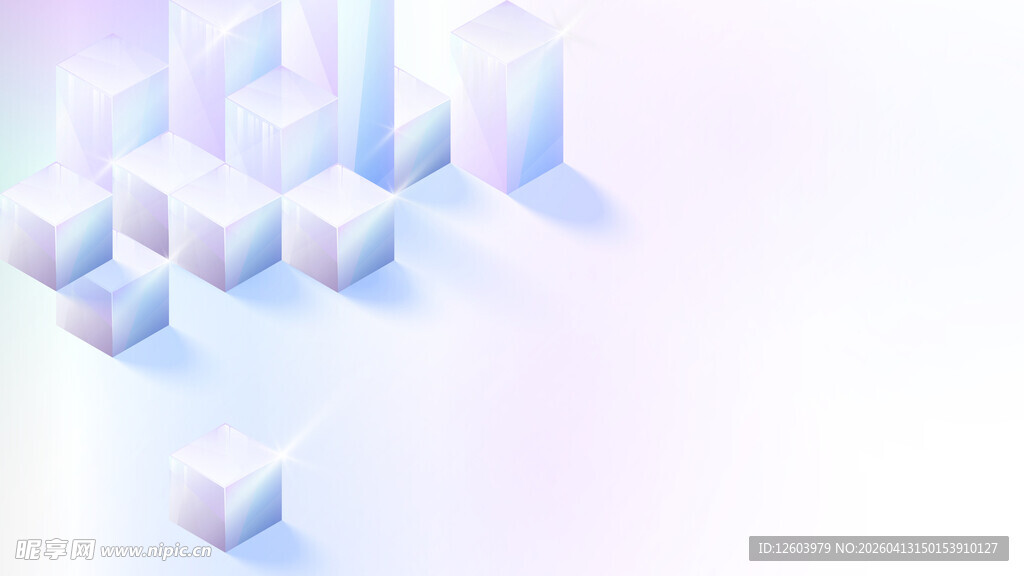 梦幻几何立方体场景