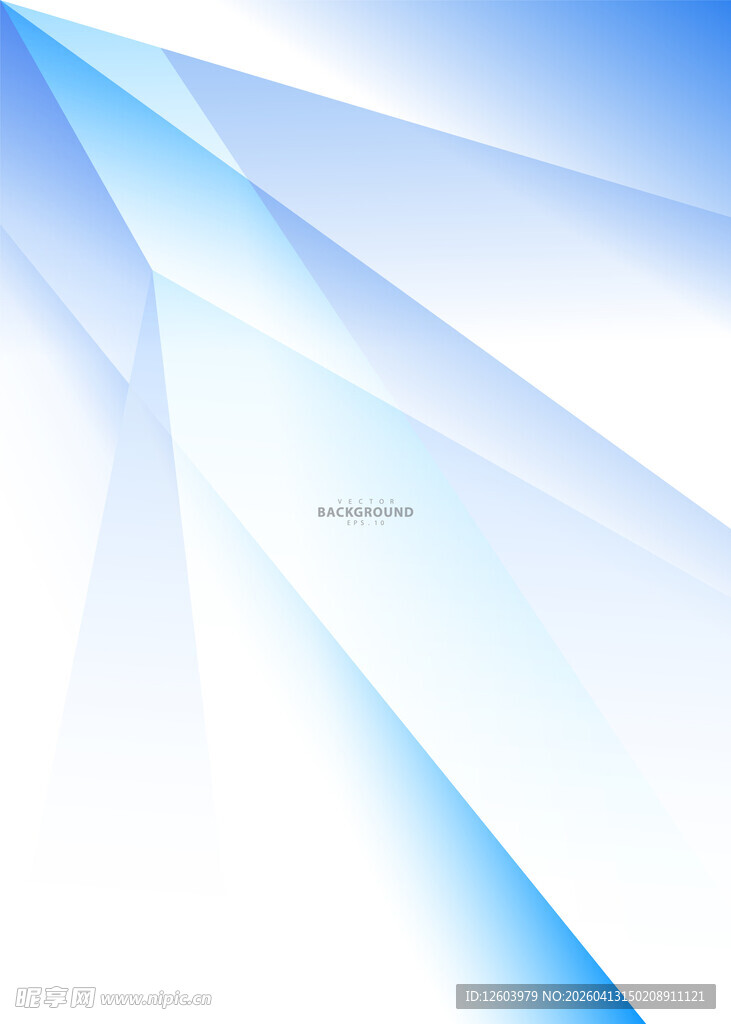 蓝白渐变几何抽象背景图