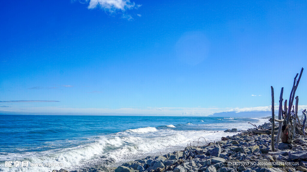 海边碎石滩