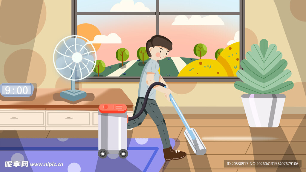 五一劳动节居家清洁