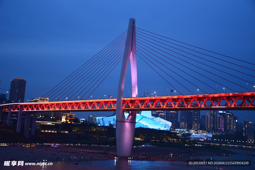 千厮门大桥高清图片