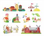 卡通小屋素材