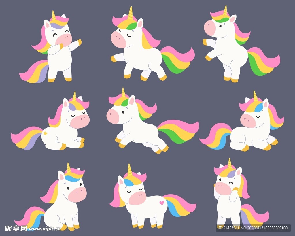 卡通独角兽