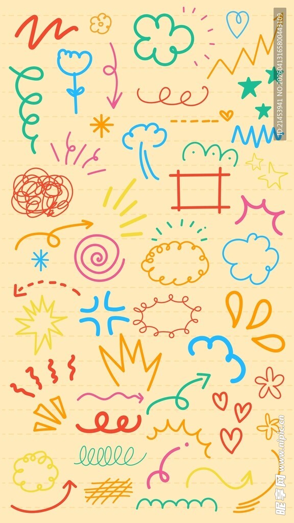 手绘涂鸦素材