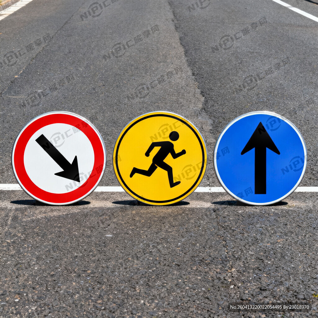 起步、奔跑、停止的标识