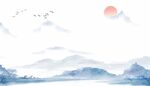 山水背景