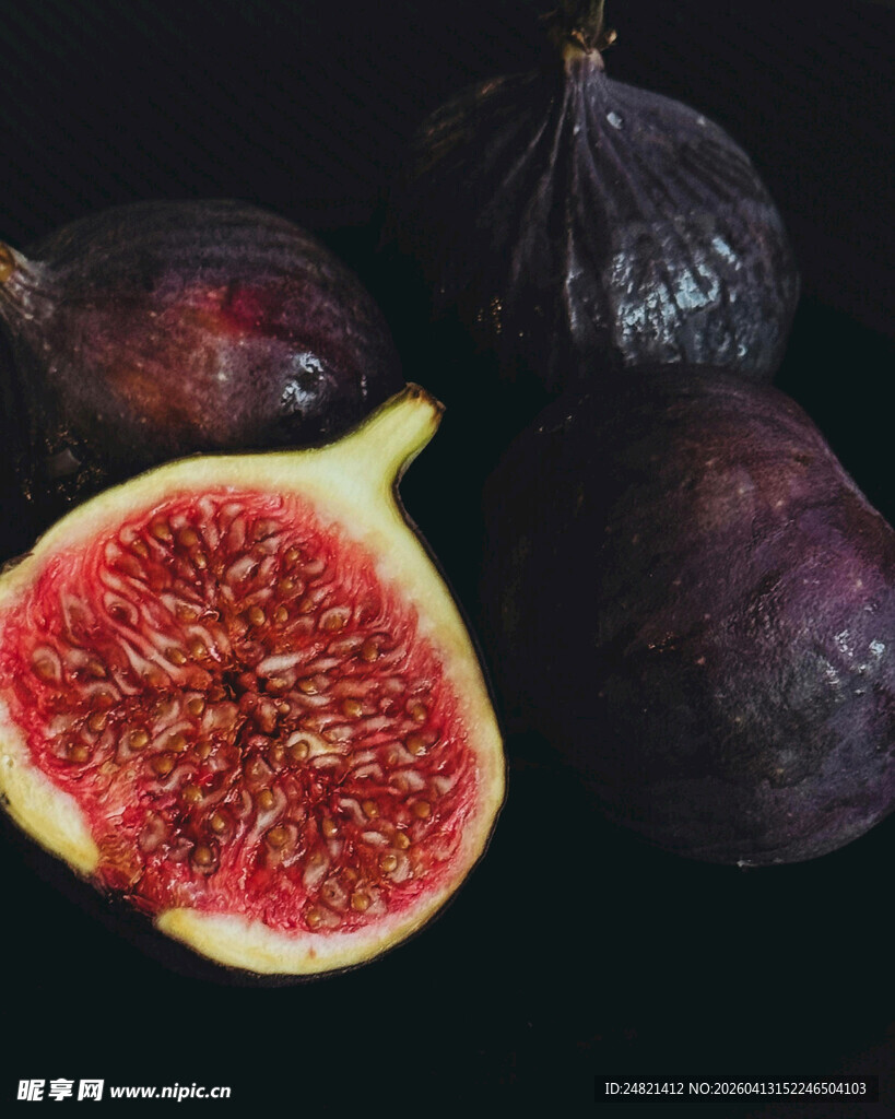 新鲜无花果特写