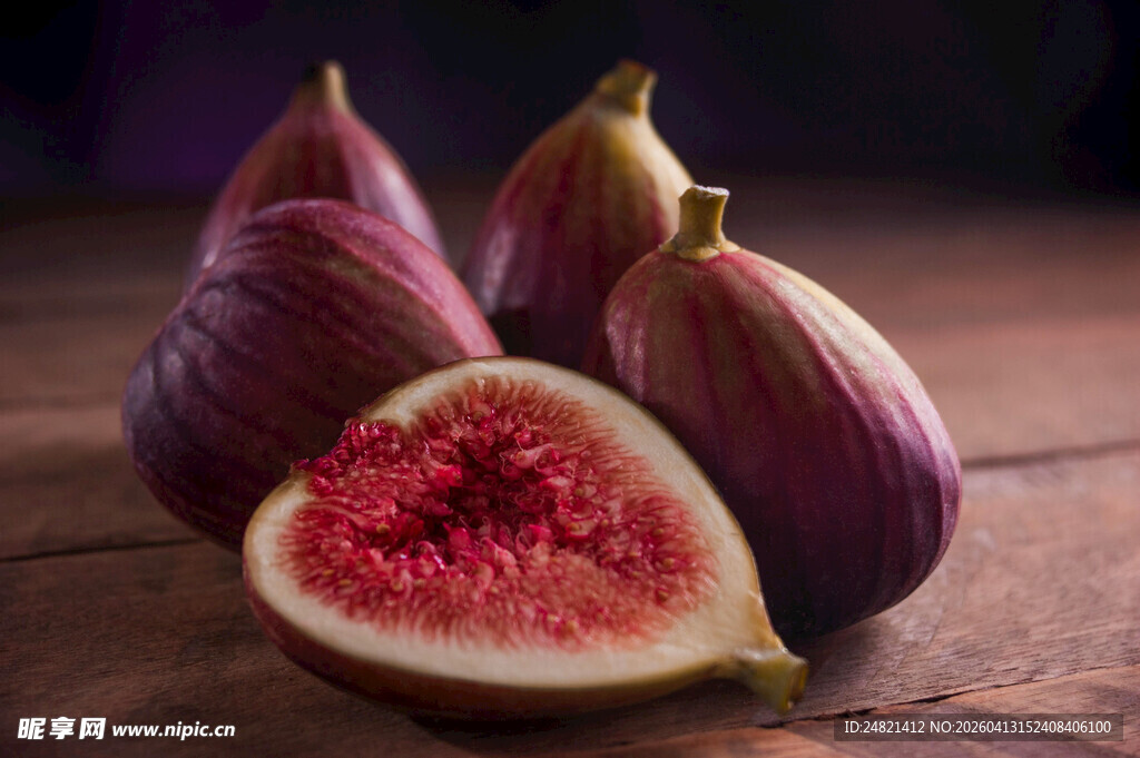 新鲜无花果特写