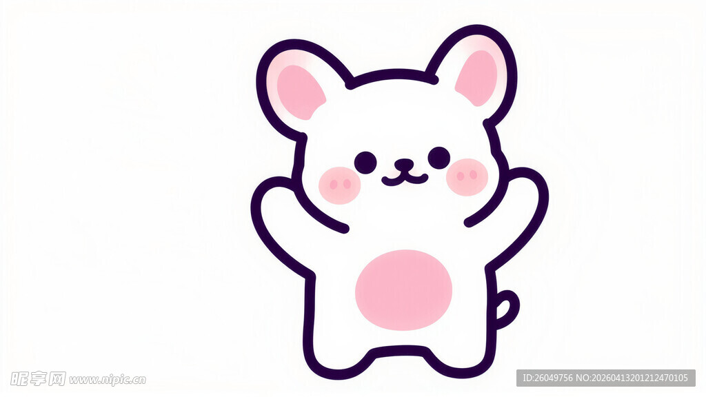 可爱小兔形象