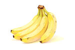一串新鲜黄香蕉