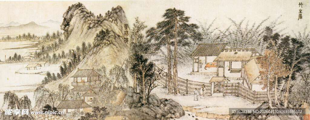 古代山水风景图