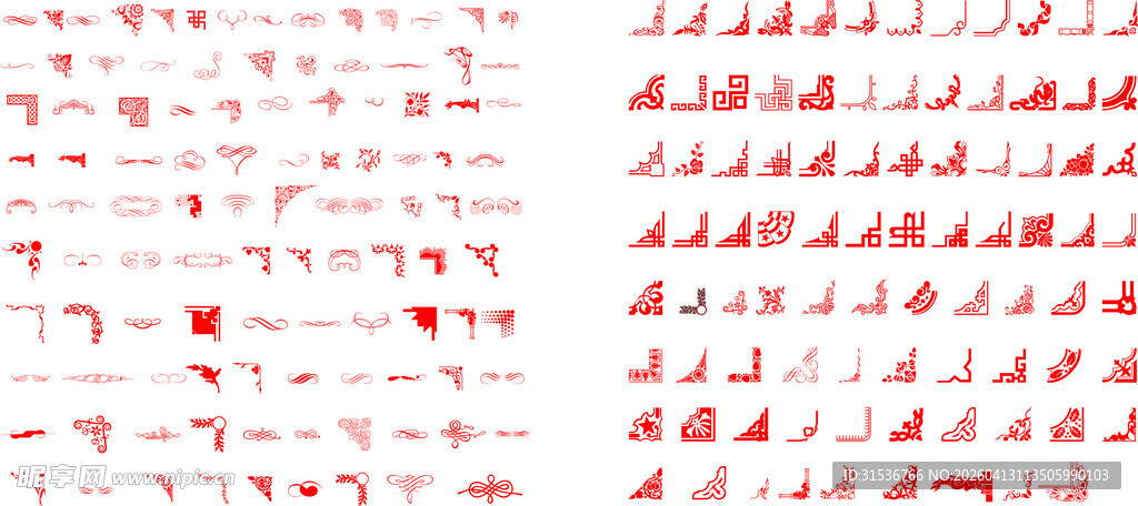 边框边角花纹图案背景