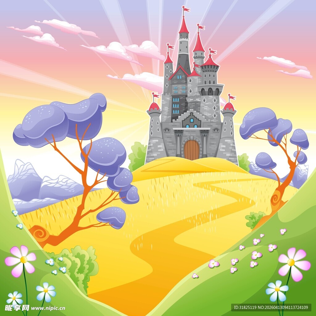 梦幻童话城堡风景图