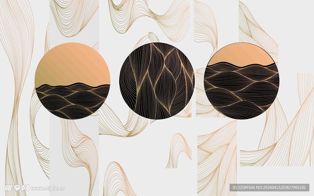 抽象圆形图案装饰艺术图