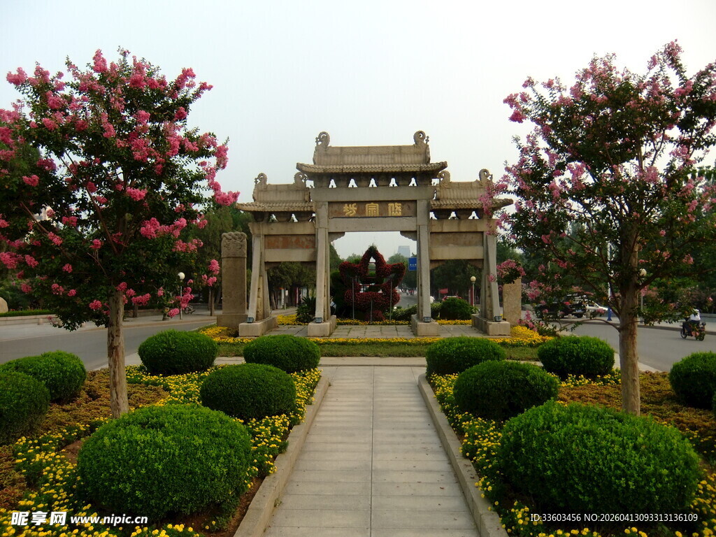 中式园林牌坊景观