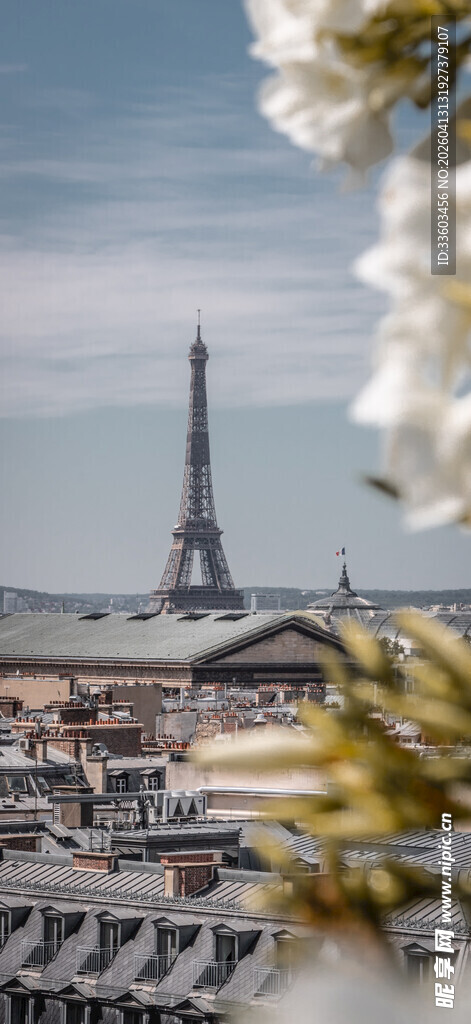 巴黎城市景观与埃菲尔铁塔