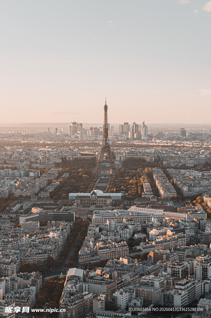 巴黎城市天际线俯瞰