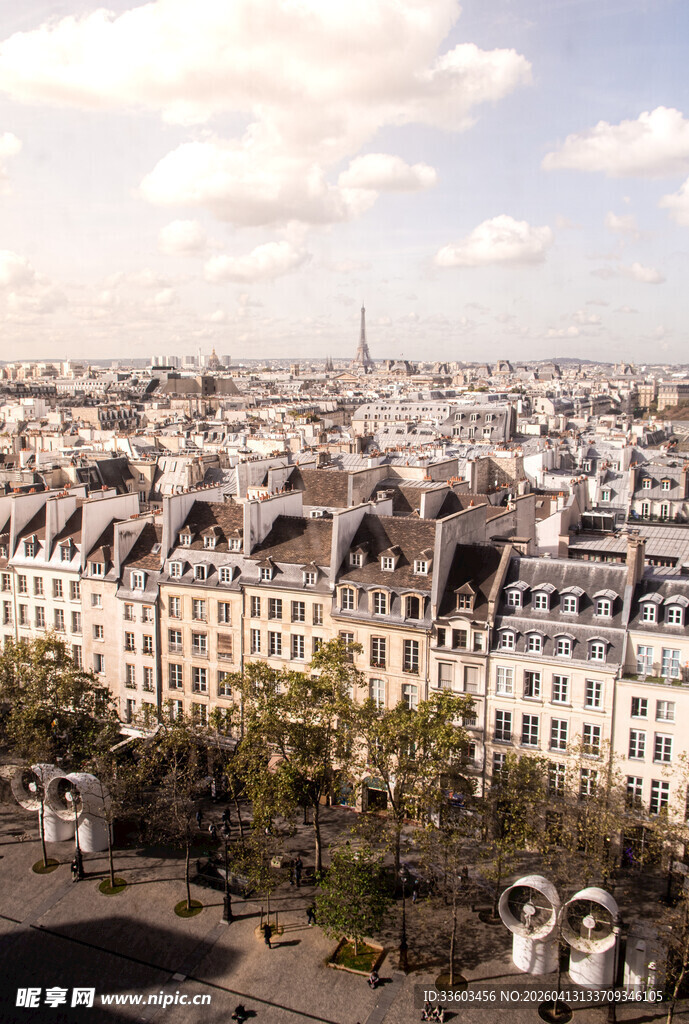 巴黎城市景观俯瞰