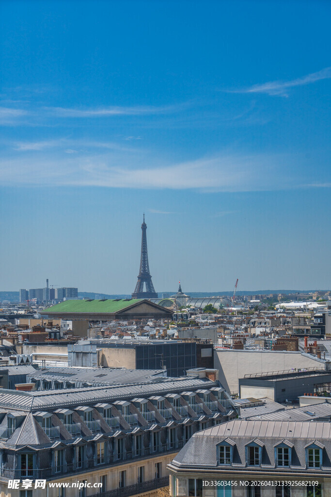 巴黎城市景观与埃菲尔铁塔