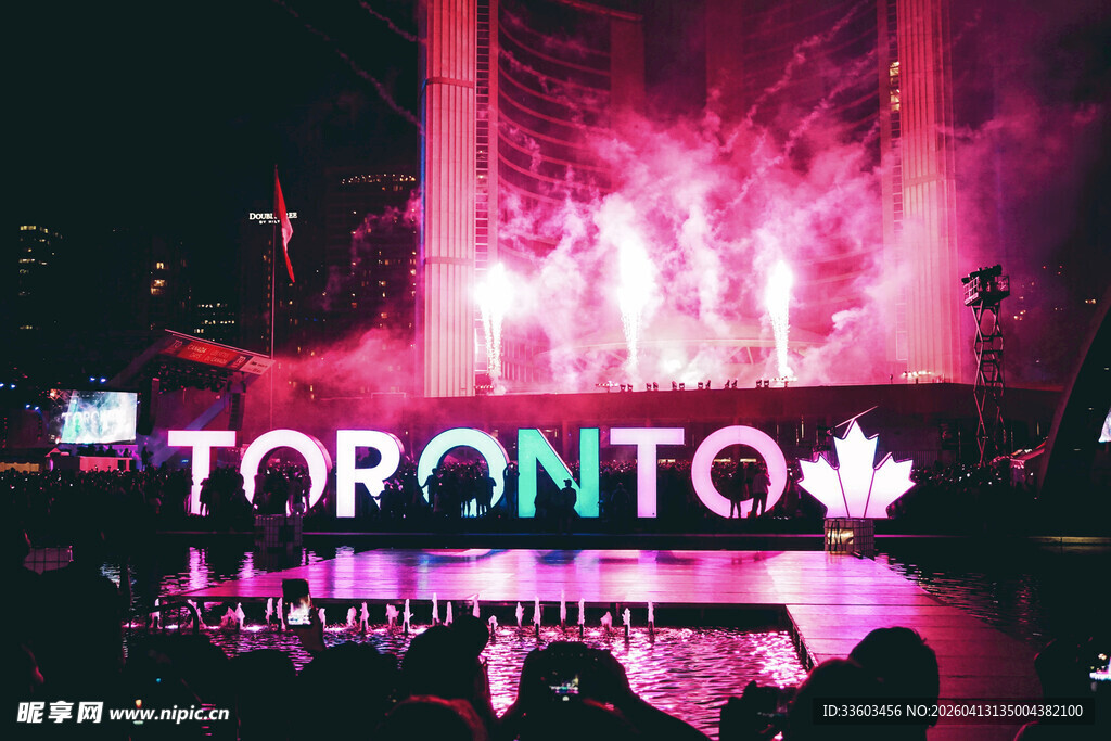 多伦多灯光秀现场