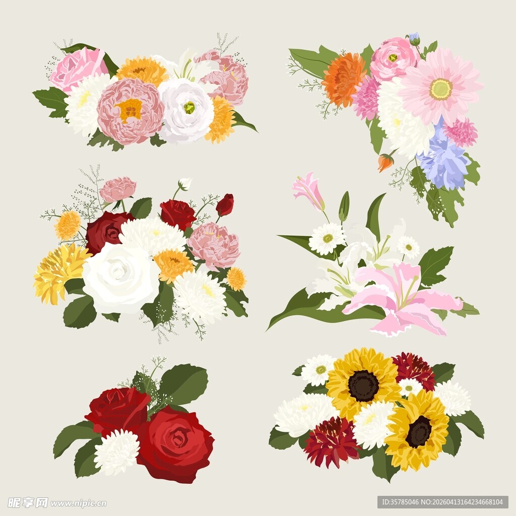 花卉花束素材
